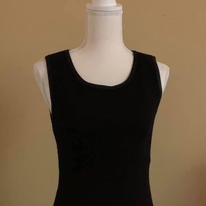 Neiman Marcus Sleeveless Flounce Hem Party Dress